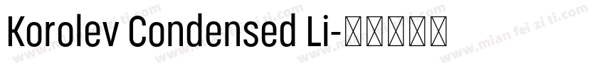 Korolev Condensed Li字体转换